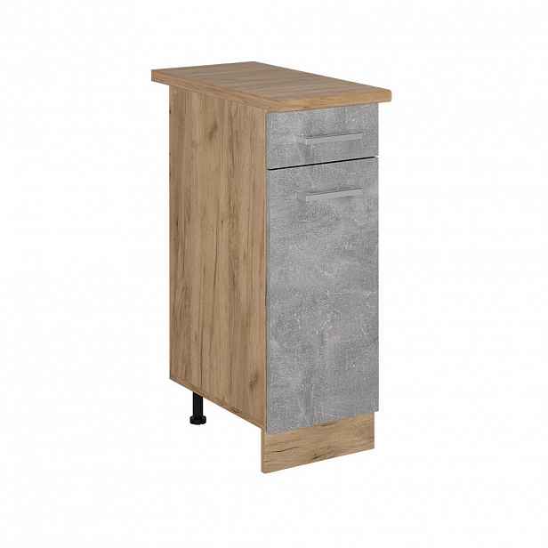 Vicco SPODNÍ SKŘÍŇKA KUCHYŇSKÉ LINKY R-Line Beton 30 cm , PD Dub