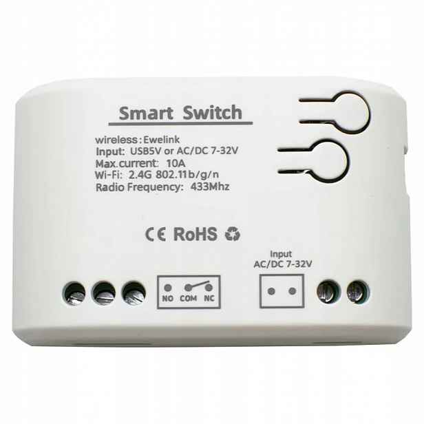 Chytrý Přepínač Wifi Ewelink 7-32V Rf 1CH