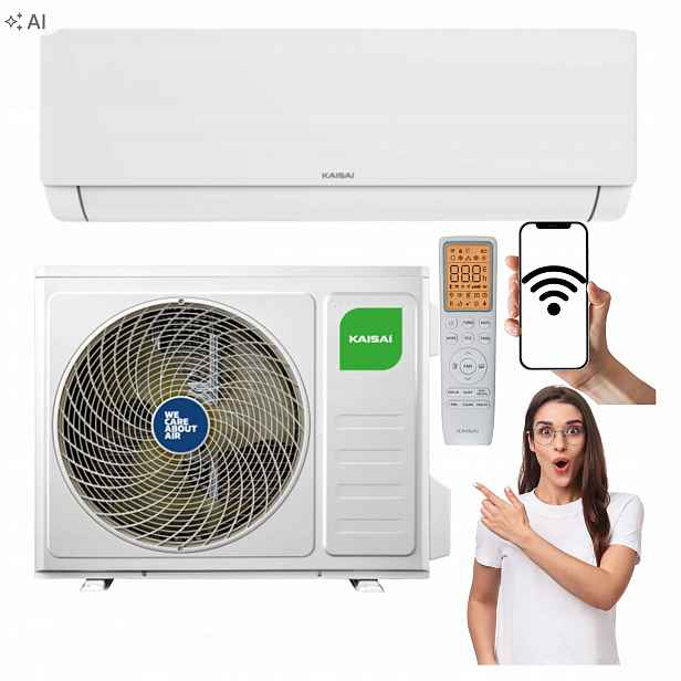 Nástěnný klimatizátor Kaisai Air 5,1 kW Wifi Domácí Klimatizace S Topidlem