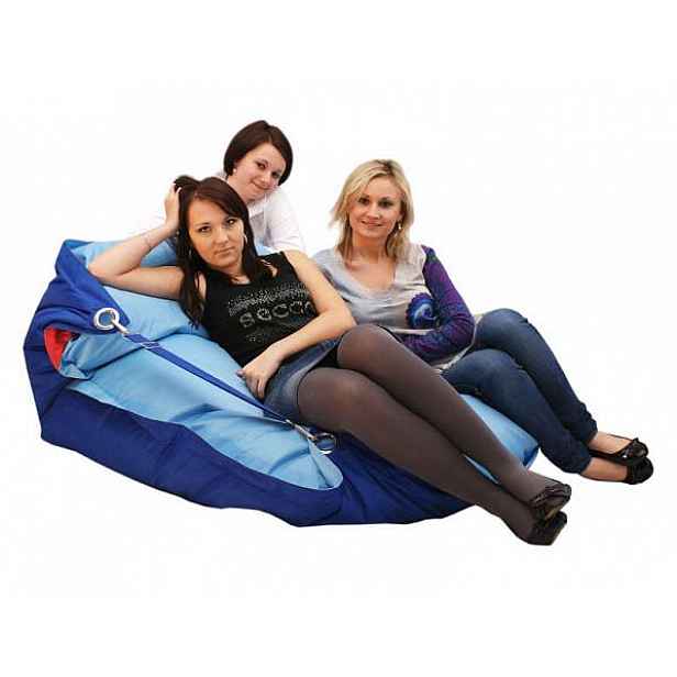 Sedací pytel BeanBag duo-dark blue-cyan