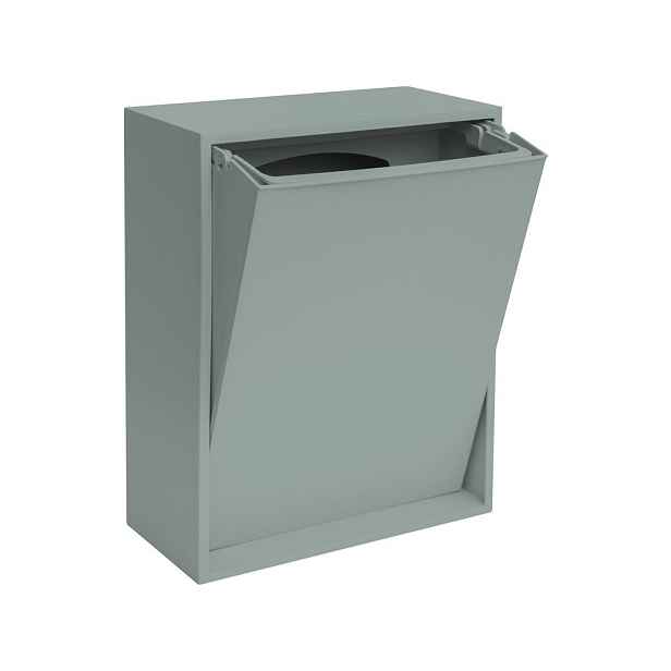 Šedomodrý odpadkový koš na tříděný odpad/nástěnný z recyklovaného plastu Recycling Box – ReCollector