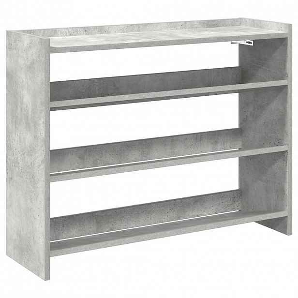 vidaXL Botník betonově šedý 80x25x62 cm kompozitní dřevo