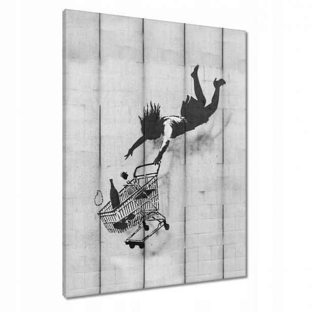 Obrazy 60x80 Banksy košík