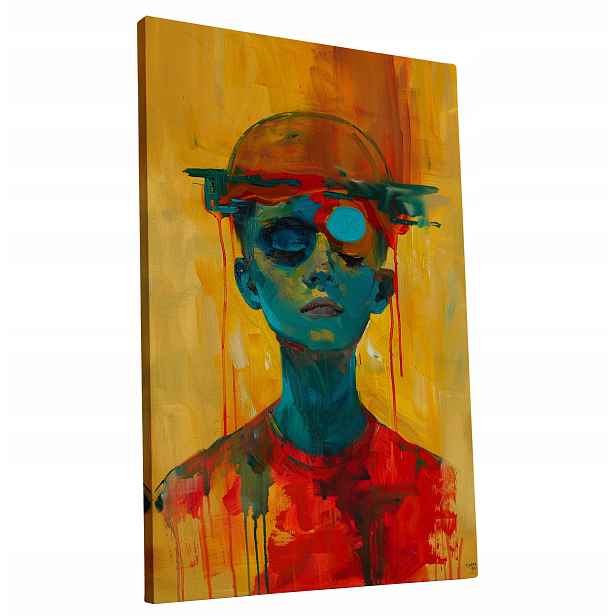 Obraz na plátně Abstraktní Mystický Portrét do bytu, pokoje, obýváku 60x90
