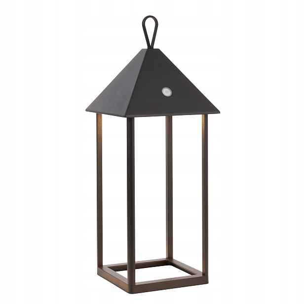 Endon Led terasová lampa, černá, matná, s akumulátorem, IP44