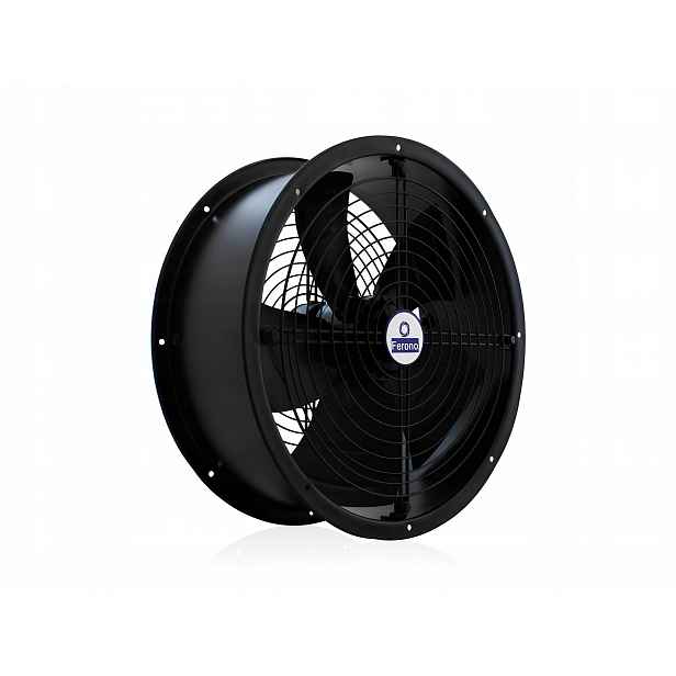 Ventilátor 4150 m³/h, ventilační, 80 °C, Voděodolný, sací tlakový 400 mm