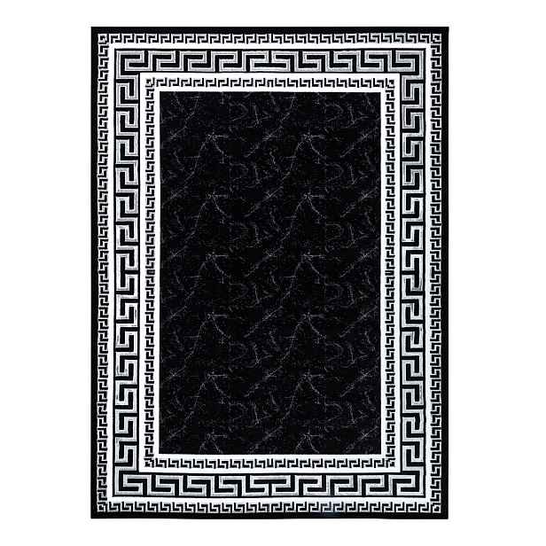 Kusový koberec Gloss 2813 87 greek black/grey, 280x370, černobílá, chodba / předsíň, Dywany Łuszczów