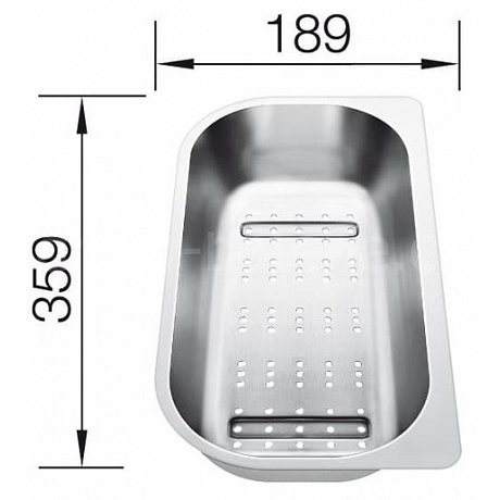 Miska Blanco LIVIT 6 S 359x189 nerez 221132