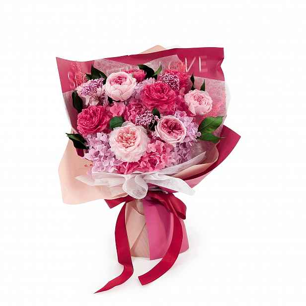 Prémiová kytice v krabičce Evergive A Lasting Gesture Rosé Royal