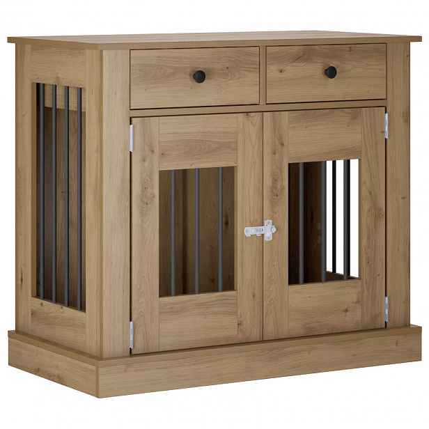 vidaXL Nábytek pro psí kotec Dub artisan 90 x 47,5 x 80 cm