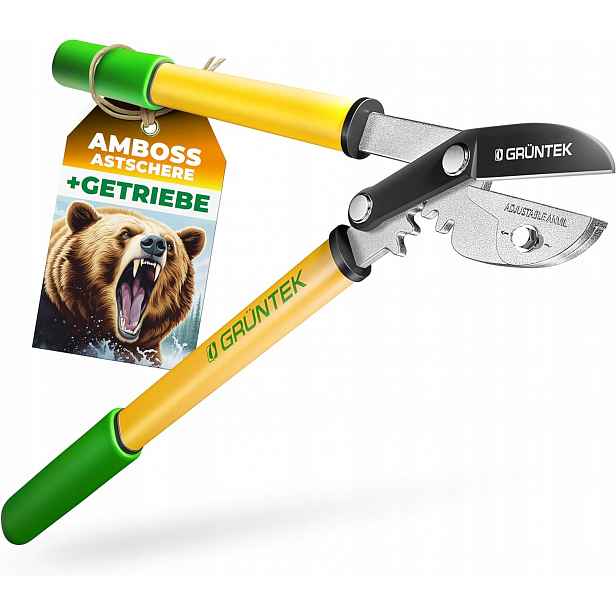 Zahradní nůžky na větve 450 mm s převodovkou Gruntek Grizzli S&r
