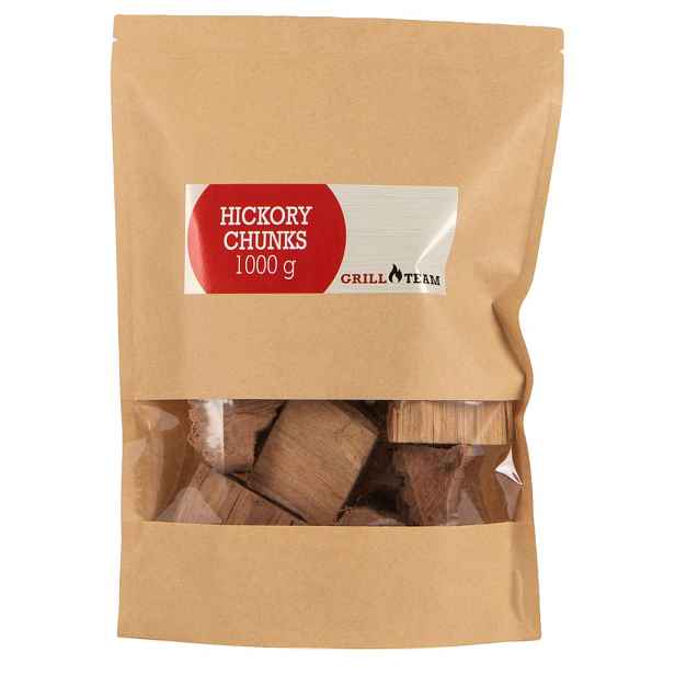 GrillTeam Dřevěné špalíky hickory, 1 kg
