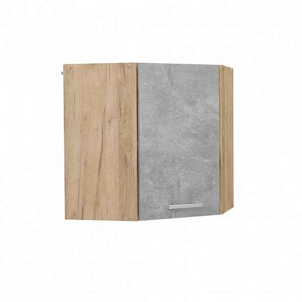 Vicco ROHOVÝ VĚŠÁK NA STĚNU R-Line Beton 57 cm