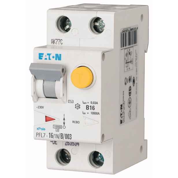 Chránič proudový s jištěním Eaton PFL7-16/1N/B/003-A-DE