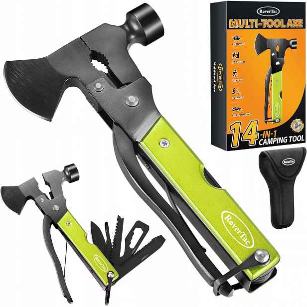 Multifunkční Sekera 14V1 Multitool Venkovní Kempování Přežití S Postranní Kapsičkou