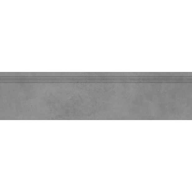 Schodovka Rako Extra tmavě šedá 30x120 cm reliéfní DCPVD724.1