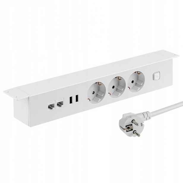 Zásuvka do desky stolu Spacetronik SPS-U38W_V2