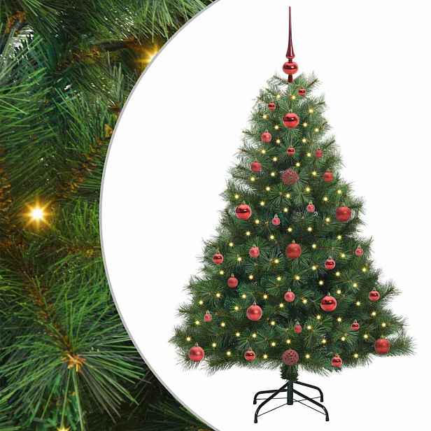 vidaXL Umělý vánoční stromeček s stojanem Zelená 120 cm PE a PVC