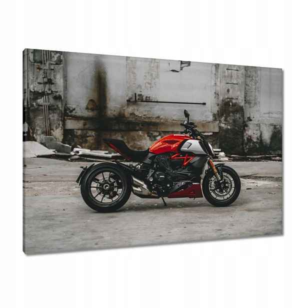 Obrazy 100x70 Červené Ducati Motocykl
