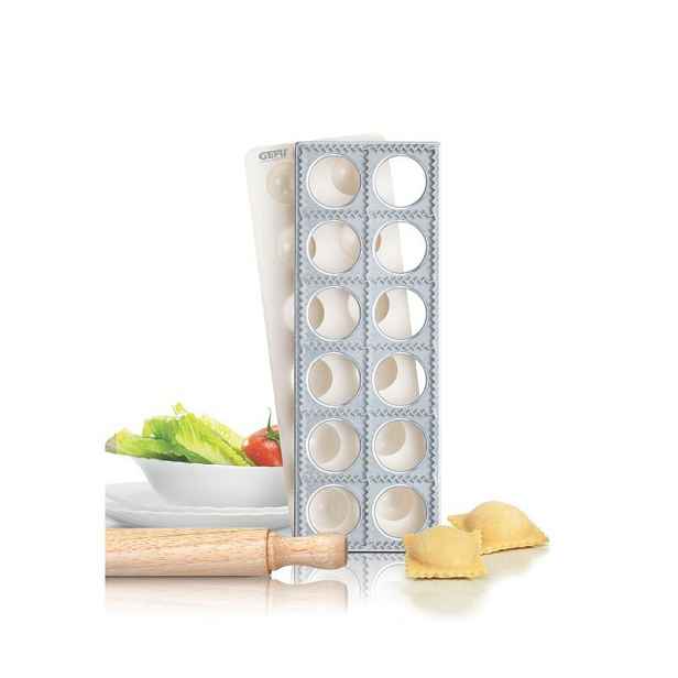 Formička na ravioli Gefu Tasca 3dílná 12 knedlíčků najednou, s válečkem