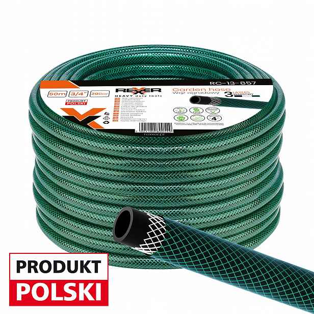 Hadice 3/4" 50 M 3VRSTVÝ Polský Výrobek