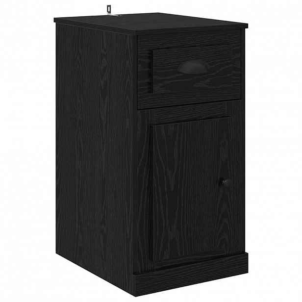 vidaXL Boční skříňka 40 x 50 x 75 cm Kompozitní dřevo Černý dub