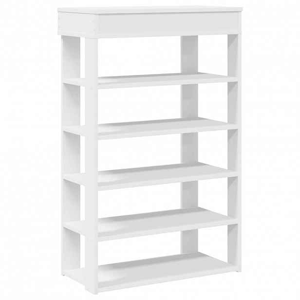vidaXL Botník bílý 60x30x98 cm kompozitní dřevo