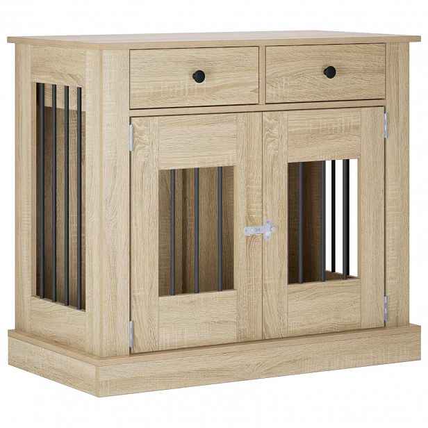 vidaXL Nábytek pro psí kotec Dub sonoma 90 x 47,5 x 80 cm