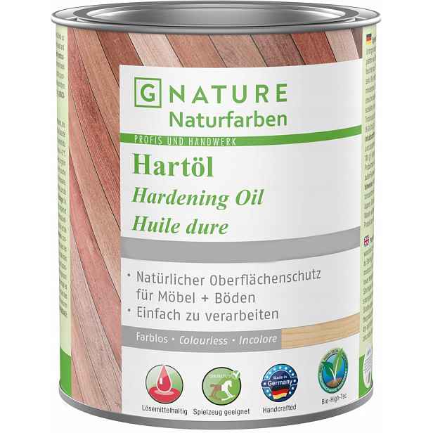 G Nature Hartol Farblos Tvrdý Olej Na Dřevo A Podlahy 2,5 L Bezbarvý