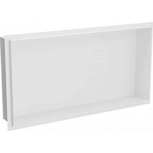 Mexen X-Wall-NR Zapuštěná Police Bez Obruby 60x30cm, Bílá, Aisi 304