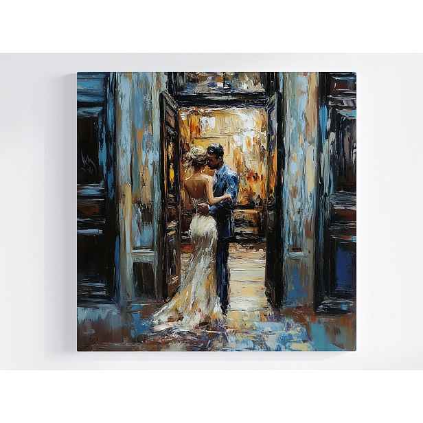 Obraz Na Plátně Plátno Pro Romantiku Ulice Láska Elegance Umění 50x50