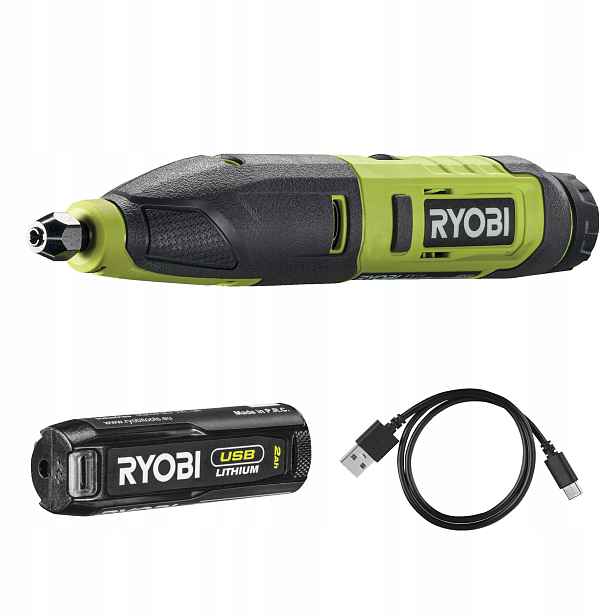 Ryobi Nástroj na sekání 4V Usb Lithium s akumulátorem 2.0 Ah a kabelem