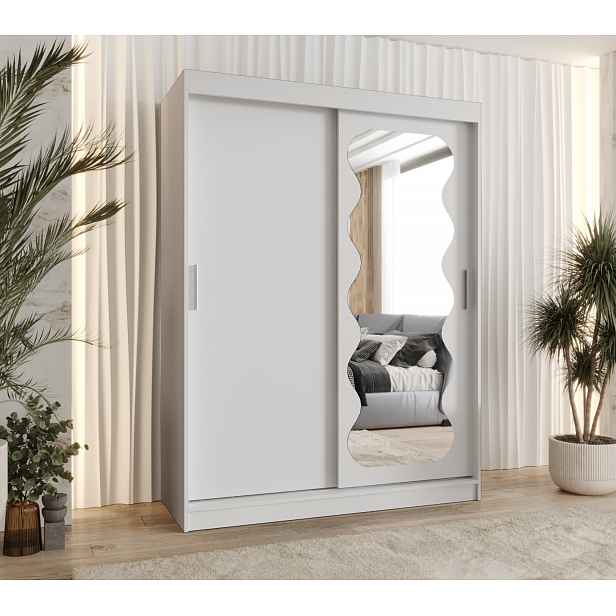 Šatní skříň 150 cm ROZANA - bílá