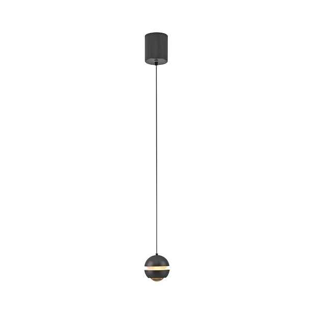 Schöner Wohnen Led závěsná lampa Lini, černá, 1-bodová, 3000K