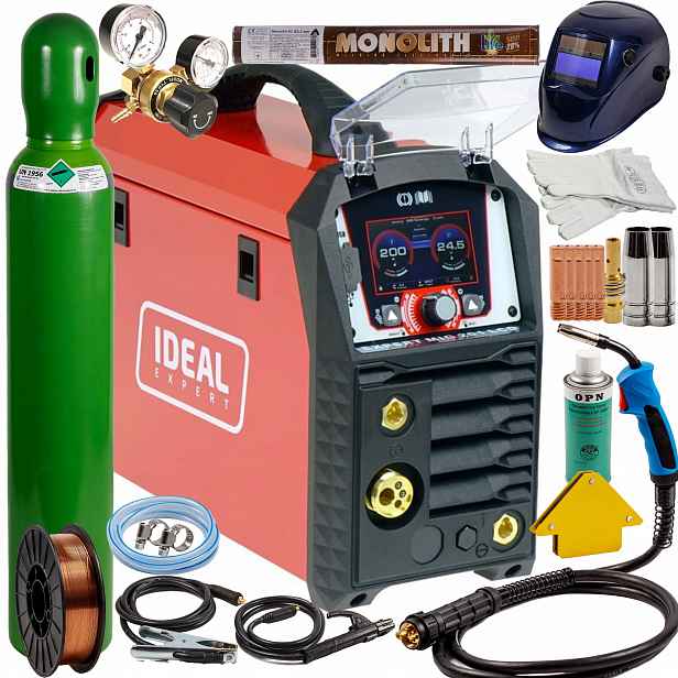 Svařovací Stroj Migomat Ideal Expert Mig 201 LCD Sada 1