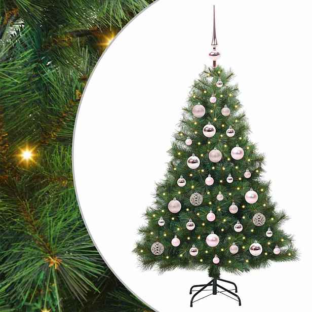 vidaXL Umělý vánoční stromeček s stojanem Zelená 120 cm PE a PVC