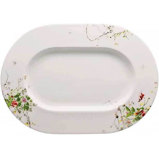 Rosenthal Brillance Fleurs Sauvages Oválný servírovací tác, 34x24 cm