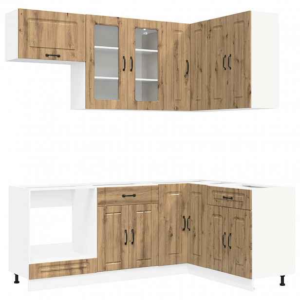 vidaXL Kuchyňská jednotka KALMAR 8 ks Dub artisan Kompozitní dřevo