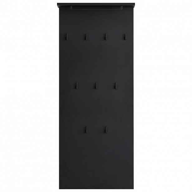 MID.YOU ŠATNÍ PANEL, černá, 50/110,6/20,9 cm