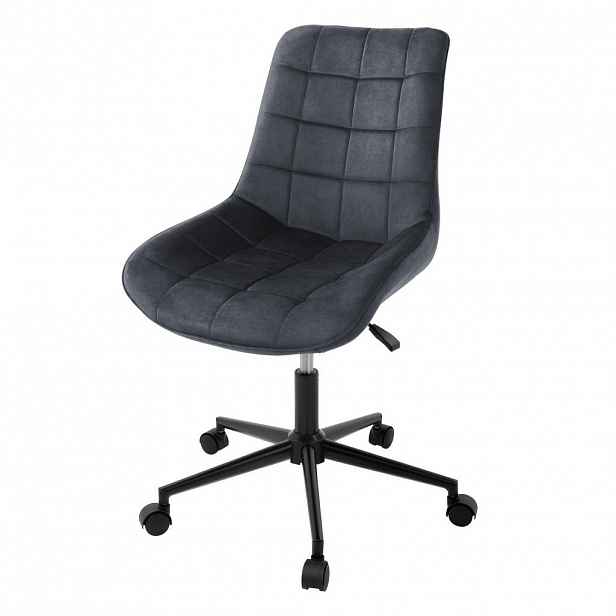 ML-DESIGN KANCELÁŘSKÁ ŽIDLE Samet Šedá