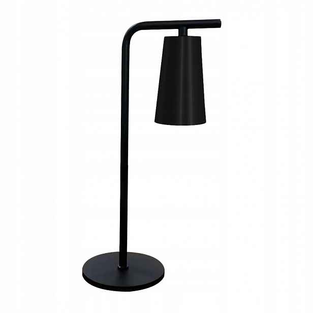 Stolní kabinetová lampa Sider Ocelová lampa na stůl Černá 15W GU10