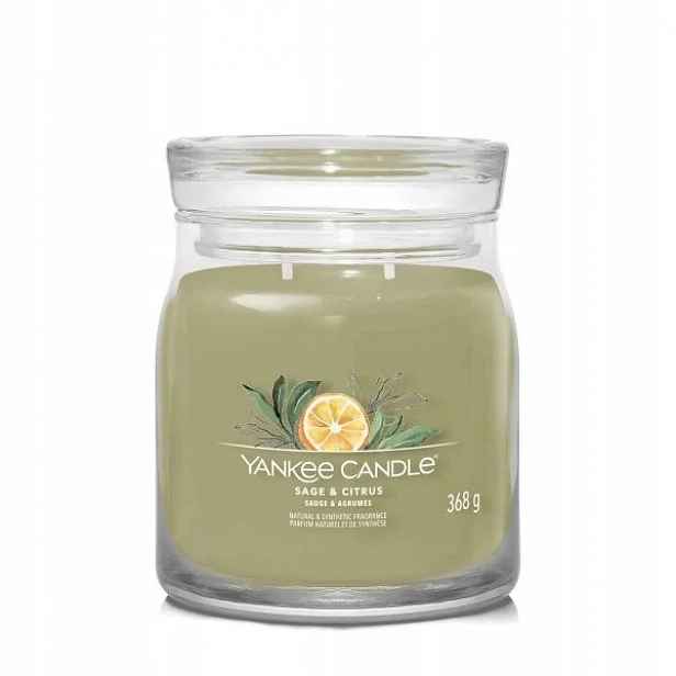 Střední svíčka Signature Sage & Citrus Yankee Candle