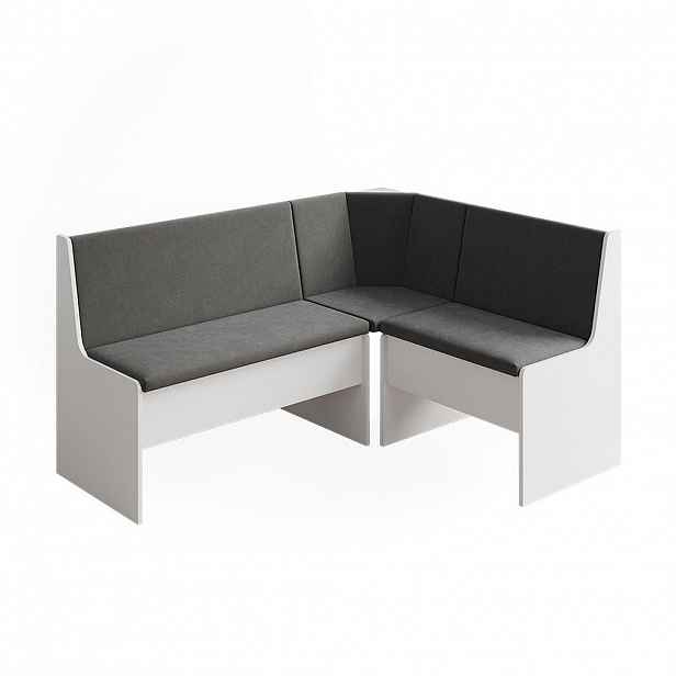 Vicco LAVICE DO JÍDELNY DO ROHU Ramon Bílá 150 x 51 cm s úložným prostorem