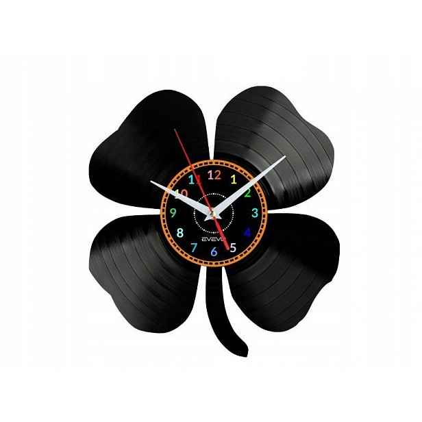 Jetel Dekorativní Nástěnné Hodiny Moderní Vinylová Deska Vinyl Na Pre