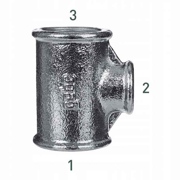 T-rozdělovač pozinkovaný Vnitřní Závit 3'' x 1 1/2'' x 3'' – odolný a těsný