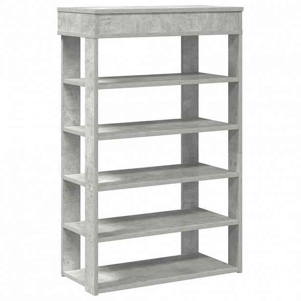 vidaXL Botník betonově šedý 60x30x98 cm kompozitní dřevo