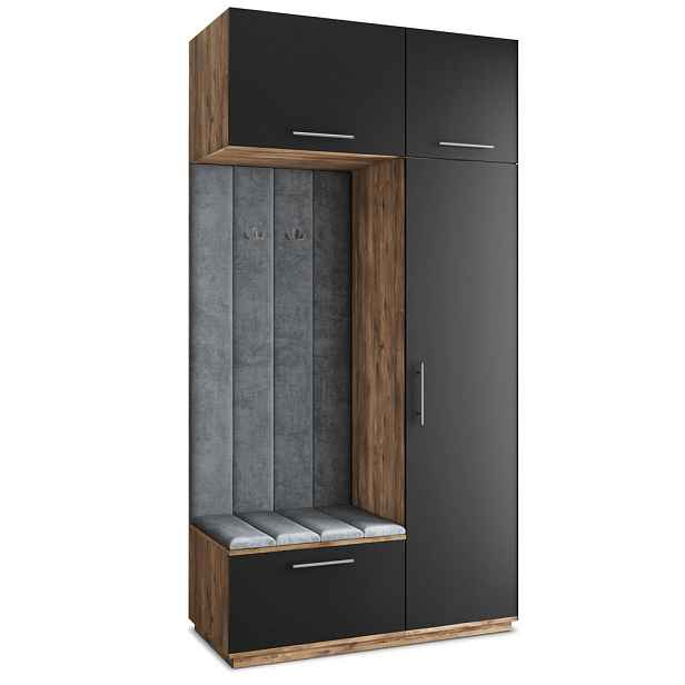 MASSENO MODERNÍ PŘEDSÍŇOVÁ SESTAVA REMA, 120/240/60 cm, dub Lefkas