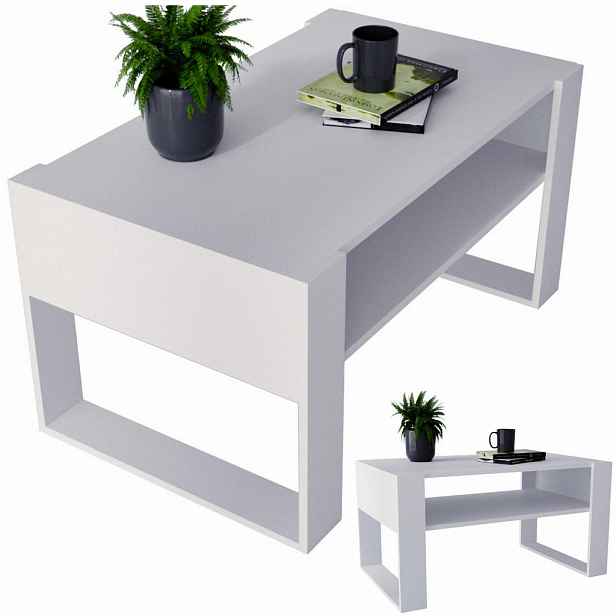 CraftPAK KONZOLOVÝ STOLEK Dřevotřísková deska obdélníkový stabilní Bílý 45/53,6/92 cm