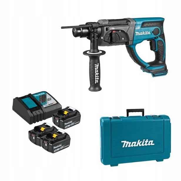 akumulátorová vrtací kladivo Sds+ 18V Makita [DHR202RTE3] 3x5,0Ah, Lxt