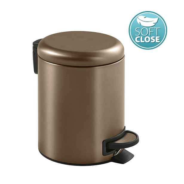 Gedy POTTY odpadkový koš 3l, Soft Close, měď mat
